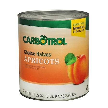 Carbotrol Carbotrol-Apricot Halves #10, PK6 102200